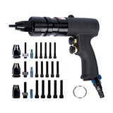 INPANOLS Air Rivet Nut Tool Kit, Pneumatic Rivnut Gun with 1/4'', 5/16'' & 3/8'' Mandrels INPANOLS