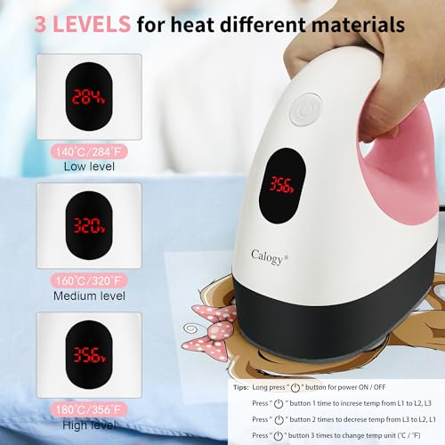 COOL KNIGHT Hat Press Mini Heat Press for Hats, T-shirts,etc.3 Kinds of  Heating Settings &Arched Ceramic Coated Heating Plate Heat press with Heat