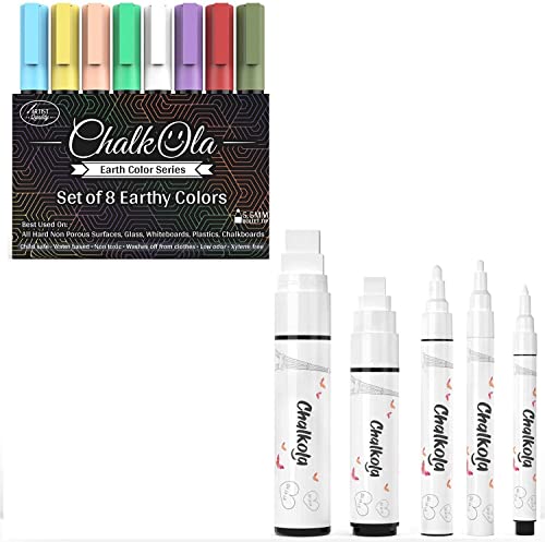 Chalkola Earth Special Bundle - 8 Earth 6mm + 5 White Variety Chalkola