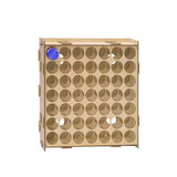 Sokipa Craft Paint Storage-Wall-mounted Arylic Paint Organizer - Vertical Paint Rack Stand for Apple Barrel, Folkart-2oz Craft Paints- 49 Holes Sokipa