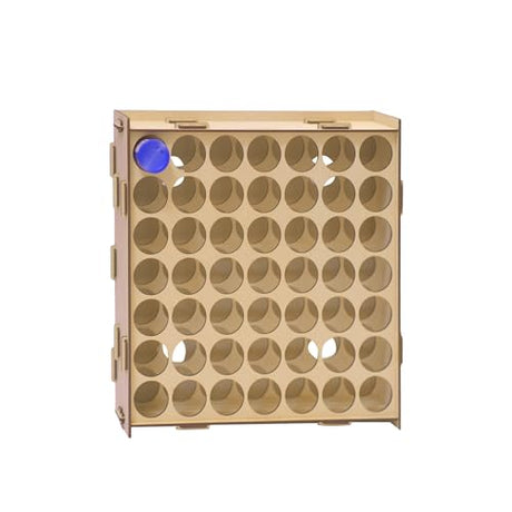 Sokipa Craft Paint Storage-Wall-mounted Arylic Paint Organizer - Vertical Paint Rack Stand for Apple Barrel, Folkart-2oz Craft Paints- 49 Holes Sokipa