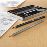 Winsor & Newton 6 Pack Studio Collection™ 10 Piece Sketching Pencil Tin Set Winsor & Newton