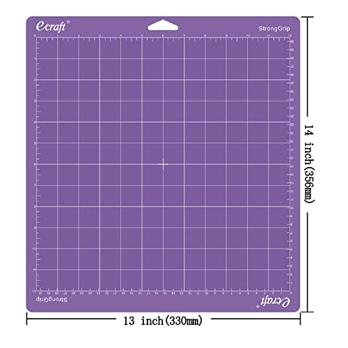 ecraft 12"X12" Cutting Mat for Cricut Explore One/Air/Air 2/Maker 3 Pieces Strong Adhesive Sticky Purple Quilting Cut Mats Replacement for - WoodArtSupply