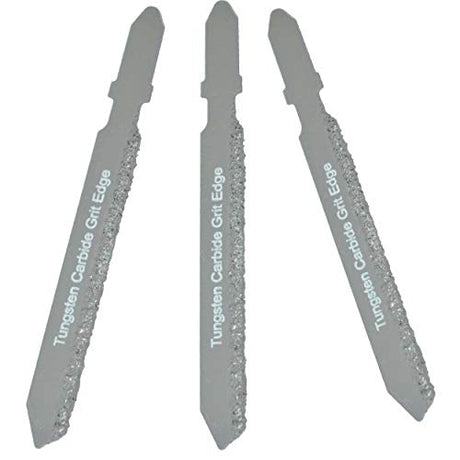 Cement Board Jigsaw Blades Set 3 T Shank Carbide Jigsaw Blades Cement Board Jigsaw Blades for Plexiglass Lexan Hardie Board Siding Plaster Drywall The Amazing Tile And Glass Cutter