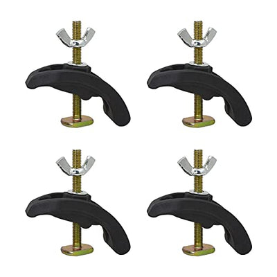 4PCS Press Plate Clamp, CNC Arcuate Press Plate Clamp - T Track Hold Down Clamps Woodworking for CNC Milling Engraving Machine