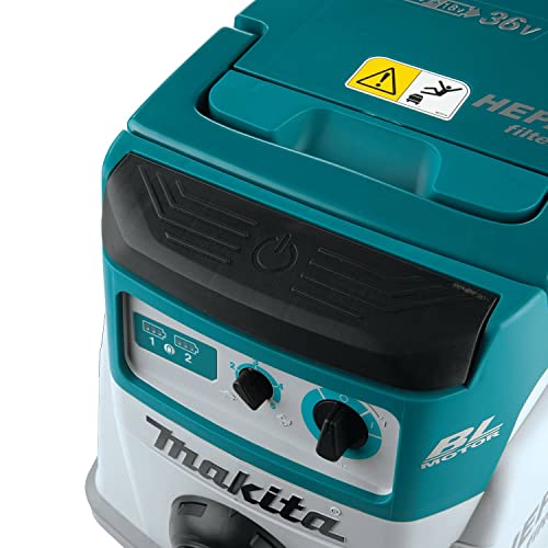 Makita XCV21ZX 36V (18V X2) LXT® Brushless 2.1 Gallon HEPA Filter Dry Dust Extractor, Tool Only - WoodArtSupply