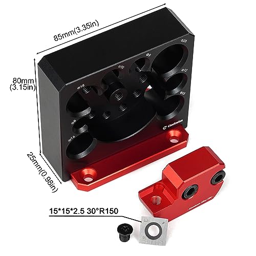 KETIPED Adjustable Drill Milling Dowel Round Rod Auxiliary Tool with Carbide Blade, Electric Drill Milling Cylindrical Woodworking Tool Dowel Maker KETIPED