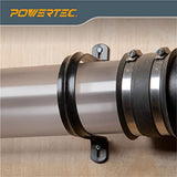 POWERTEC 70343 Hangers for 4" Dust Collection Hose and Pipe, 5 PK POWERTEC