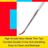 MEEDEN Miniature Detail Paint Brushes, 2/0 3/0 0 Small Fine Tip Paintbrush Set for Acrylic Watercolor Painting, Model Paint Brush for Craft, Nail MEEDEN