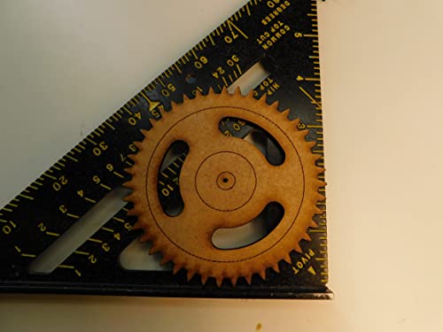 Steampunk Gears Wall Decor - Eight Gears, Two Push Rods - UNFINISHED - Free Shipping - Wood Gears Generic