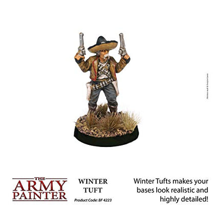 The Army Painter Tufts - Battlefield Tufts: Winter Tuft, 77 Pcs, 3 Sizes -Terrain Model Kit for Miniature Bases & Model Grass Tufts -Diorama Supplies - WoodArtSupply