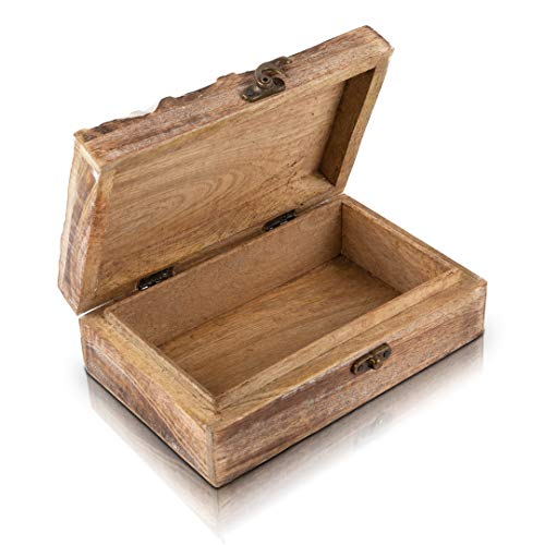 Great Birthday Gift Handmade Decorative Wooden Jewelry Box With Tree Of Life Carving Jewelry Organizer Keepsake Box Treasure Chest Trinket Holder The Great Indian Bazaar
