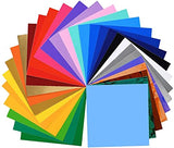 Lya Vinyl Permanent Vinyl Bundle, 25 Self Adhesive Vinyl Sheets + 5 Holographic Vinyl Sheets for Cricut, 12" x 12" Vinyl Bunble for Mug, Cup, Window, Lya Vinyl