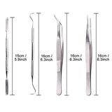 Whaline 7 Pieces Mosaic Tools, Mosaic Tweezers Tile Beginner Setwith 2 Scrapers, 2 Tweezers, 1 Double-EndedHook, 1 Spatula, 1 Sponge Whaline