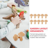 MAGICLULU 10pcs Unfinished Wooden Mushroom Unpainted Wood Mushrooms Set Various Sizes Wooden Mushroom for Arts Projects MAGICLULU