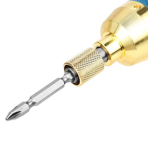 Handhold Screw Gun Air Straight Pneumatic Screwdriver with Screw Bit 5H 9000rpm(Screwdriver bit Random Color) Walfront
