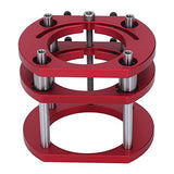 Router Lift Base,Aluminum Alloy and Stainless Steel, 4 Jaw Clamping Router Table Lifting System Base, Woodworking Tool for 64-66mm Diameter PerGar