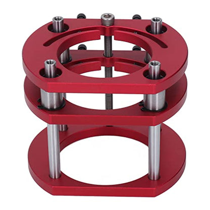 Router Lift Base,Aluminum Alloy and Stainless Steel, 4 Jaw Clamping Router Table Lifting System Base, Woodworking Tool for 64-66mm Diameter - WoodArtSupply