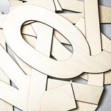 GDGDSY Unfinished Wood Letters, 14 Inch Blank Wooden Letters Wood Letter for Decoration. (B) GDGDSY