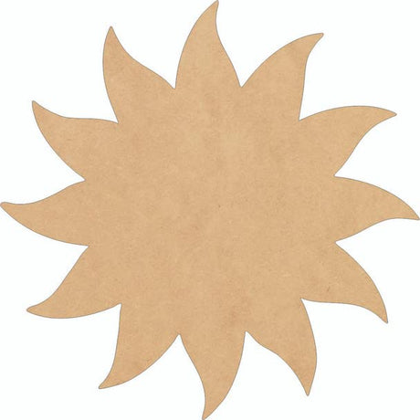 Unfinished Sun Wood Basic 6" Shape, Paintable Wall Hanging MDF 1/8" Craft NEXTCraft