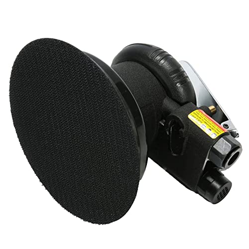 Professional Heavy Duty 5" Dual Action Random Orbit Air Sander, Orbital Pneumatic Palm Sander -Composite Design, Low Vibration BPJOWVIL