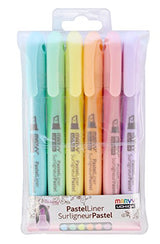 Marvy Uchida Pastel Liner Pen Set Art Supplies, Large Tip, Multiple Colors Marvy Uchida