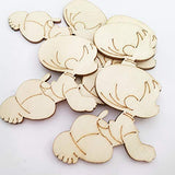 Artibetter 10pcs Unfinished Wooden Cutouts Shapes for DIY Arts and Crafts Projects ARTIBETTER