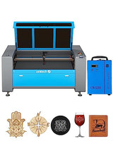 OMTech 130W CO2 Laser Engraver with Water Chiller Autofocus, 35x55 Inch Laser Cutting Engraving Etching Machine with Autolift 3 Way Pass Air Assist, OMTech