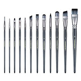 Transon Artist Paint Brush Set of 12 and 12-Color Face Body Paint Palette TRANSON