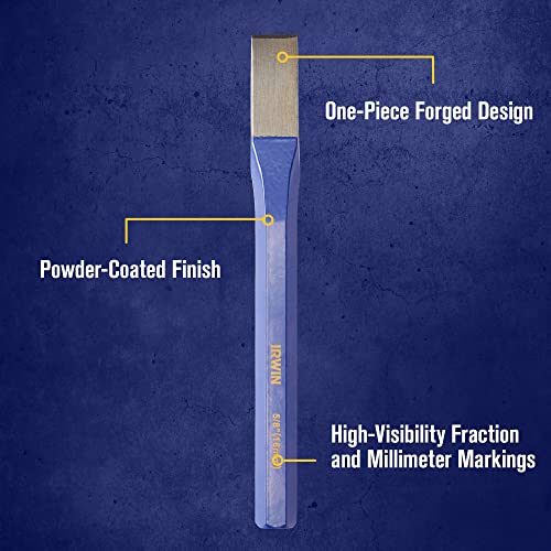 IRWIN Chisel Set, Chisel and Punch, 12-Pack with Various Sizes, Tempered for Durability, Great for Woodworking (IRHT82529)