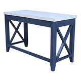IC International Concepts Hampton Desk, Standard, Blue/Chalk IC International Concepts