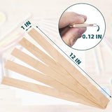 WISYOK 30 Pack 12 Inch Paint Stir Sticks - Wooden Paint Sticks for Mixing, Large Popsicle Sticks for Crafts, Paint Stirrers for Epoxy Resin, Garden WISYOK
