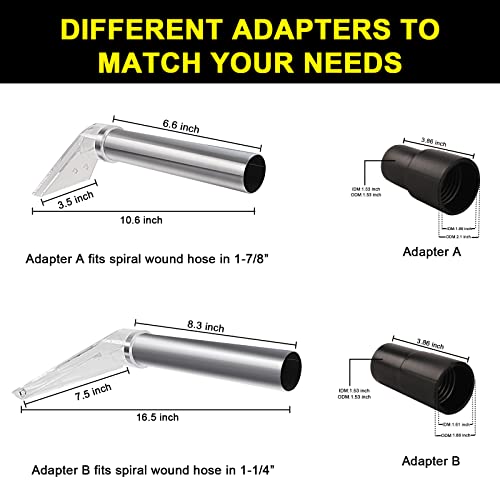 YSJWAER Carpet Vac Extractor Attachment-Tool - Cleaning Vacuum Clear Upholstery Car Detailing Turn Shop Vac into an Extractor YSJWAER