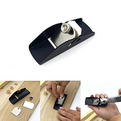 Mini Trimming Planer, Hand Planer, DIY Model Making Tool Woodworking Pocket Plane Hand Adjustable for Woodworking/Trimming/Wood Planing, Surface