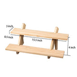 Eiyye Wood Desktop Display, Ring Earring Large Capacity Jewelry Display Stand, Figure Display Stand Craft Showing Organizer Tray For Retail Display Eiyye