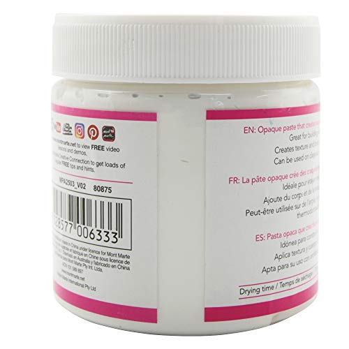 Mont Marte Crackle Paste Premium 8.45 US fl.oz (250ml) Tub for Texture Painting Effect with Opaque Finish, Ideal for a Range of Surfaces MONT MARTE