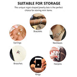 ARTIBETTER 1pc Box Wooden Jewelry Box Jewelry Wooden Case Trinket Containers with Lids Jewelry Container Jewelry Chest Desktop Holder Retro Treasure ARTIBETTER