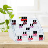 KINGROW Nail Polish Organizer 72 Bottles of 6 Layers Acrylic Display Rack Eyeglasses Storage Essential Oils Holder Makeup Organizer KINGROW