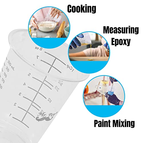 Mr. Pen- Disposable Measuring Cups for Resin, 8 oz, 20 Pack, Resin Mixing Cups, Plastic Measuring Cups for Resin, Epoxy Measuring Cups Disposable, - WoodArtSupply