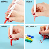 Made By Me Horizon Group USA Acrylic Paint Pens, 6-Pack, Paint Pens for Rock Painting, Stone, Ceramic, Glass, Wood, Fine-Tip, Easy-to-Use, Long Made By Me