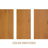 NTC Ruby Rustic Oak Wooden Bed Frame with Headboard - Effortless Assembly and Silent Slats System NTC