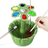 SOTER Paint Brush Cleaner All-In-One Solution For Artists - Includes Paint Brush Holder, Rinse Cup, And Paint Palette Your Ultimate Artistic SOTER