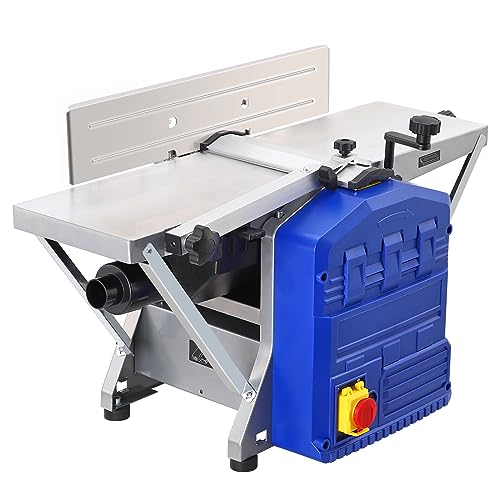 Power Benchtop Planer, Towallmark Powerful Benchtop Planer 1250W Worktable Thickness Planer with Low Dust Work for both Hard & Soft Wood Planing & Towallmark