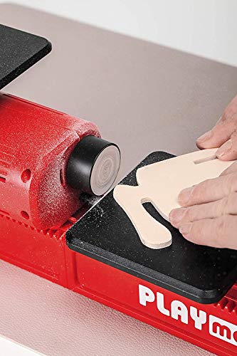 PLAYmake 4 in 1 Child-Safe Wood Workshop | World’s Only Kid-Friendly Working Jigsaw | Cuts Through Soft Wood with No Risk of Injury | Secure Base to The Cool Tool