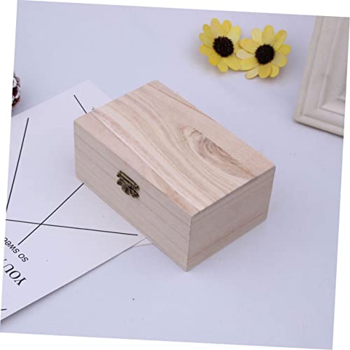 Zerodeko 25 Pcs Box DIY Wooden Box Jewellery Boxes for Women Wooden Keepsake Box Necklace Boxes Bulk Unpainted Wooden Boxes Unfinished Wooden Boxes Zerodeko