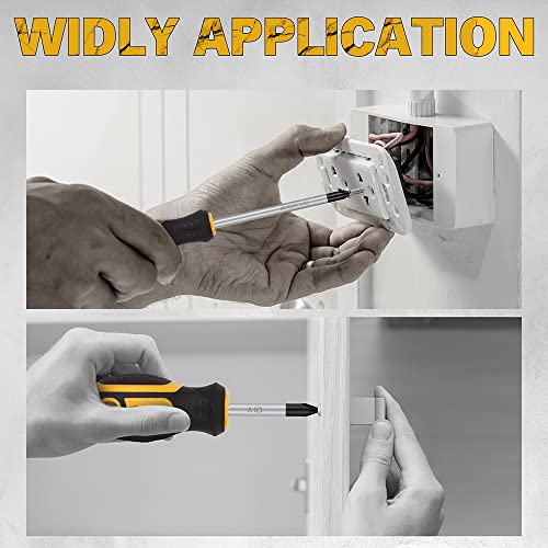 11PCS Screwdriver Set 5 Phillips and 5 Slotted Tips magnetic screwdriver set screw driver work on small screws as well as large. Magnetizer ELEAD