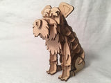 Vyperion 3D Wooden Puzzle Pet Schnauzer Animal Box | DIY Plywood Craft Model Kit for Adults, Teens & Children | Educational Brain Teaser STEM Puzzles Vyperion