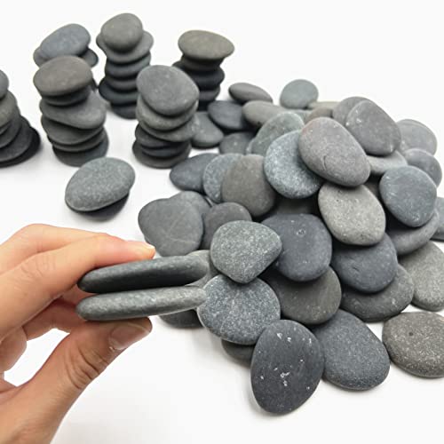 Lifetop 100 PCS Painting Rocks Bulk, Natural River DIY Rocks Flat & Smooth Kindness Rocks for Arts, Crafts, Decoration, Small Rocks for lifetop