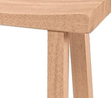 International Concepts 24-Inch Saddle Seat Stool, Unfinished IC International Concepts