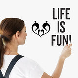 UCEC Black Removable Vinyl for Cricut Maker 3 Cricut Explore 3, Matless Cutting 13'' × 15 ft Matte Black Adhesive Vinyl Roll for Stickers Decals DIY UCEC